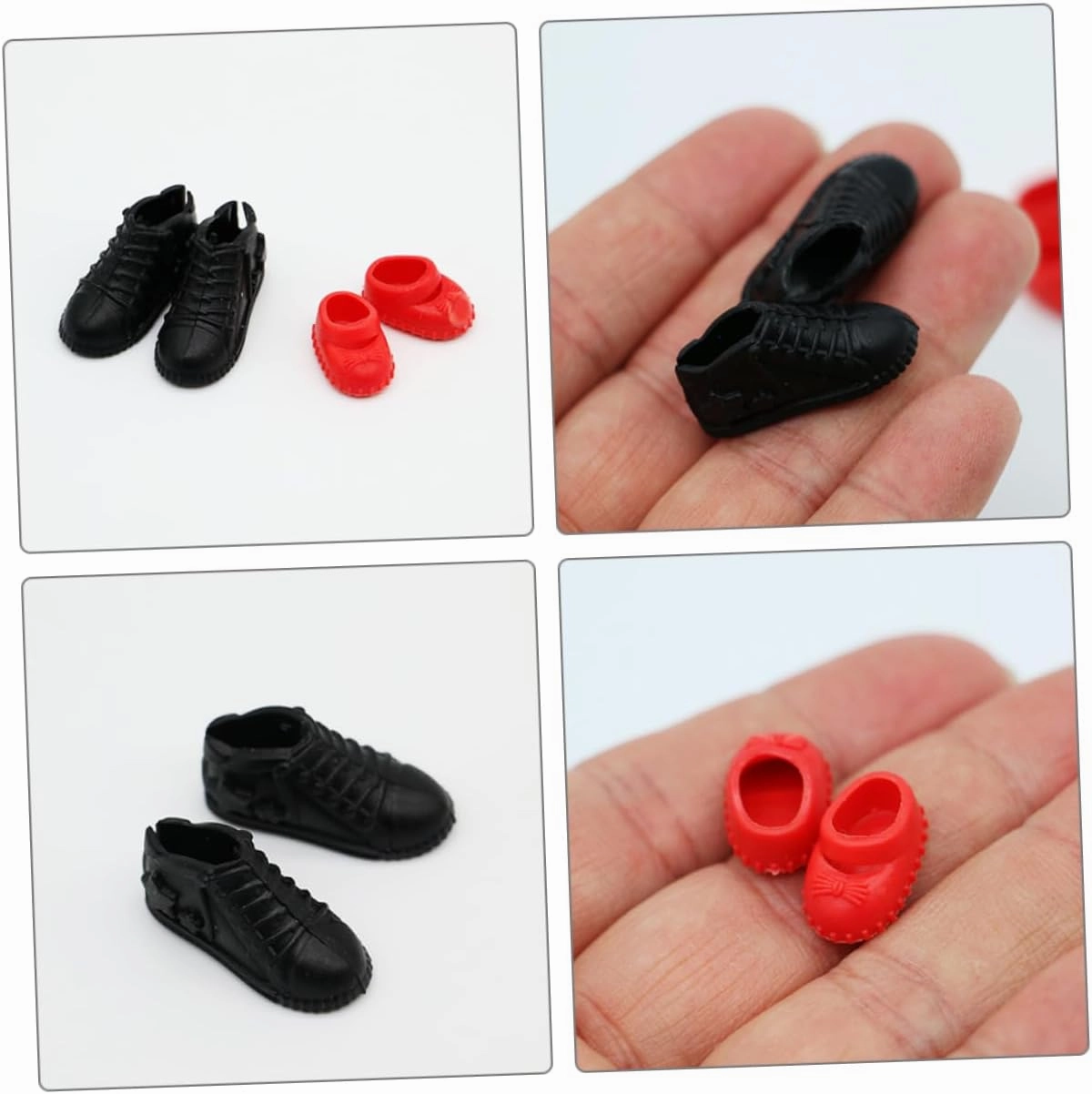 YARNOW 5sets 10 Pairs Miniature Doll Shoes of Accessories for Dollhouses Realistic and Shoes Material for Decoration 10pairs*5