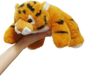 Yellow Tiger Weighted Stuffed Animals, 25.6 Inch Tigers Plush Toy,Stuffed Tiger Plushies Cute Weighted Tigers Plush Pillow Dolls Gifts for Kids Boys Girls