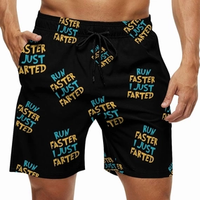 Yepp I Just Farted Mens Swim Trunks Quick Dry Beach Swimming Board Shorts with Pockets