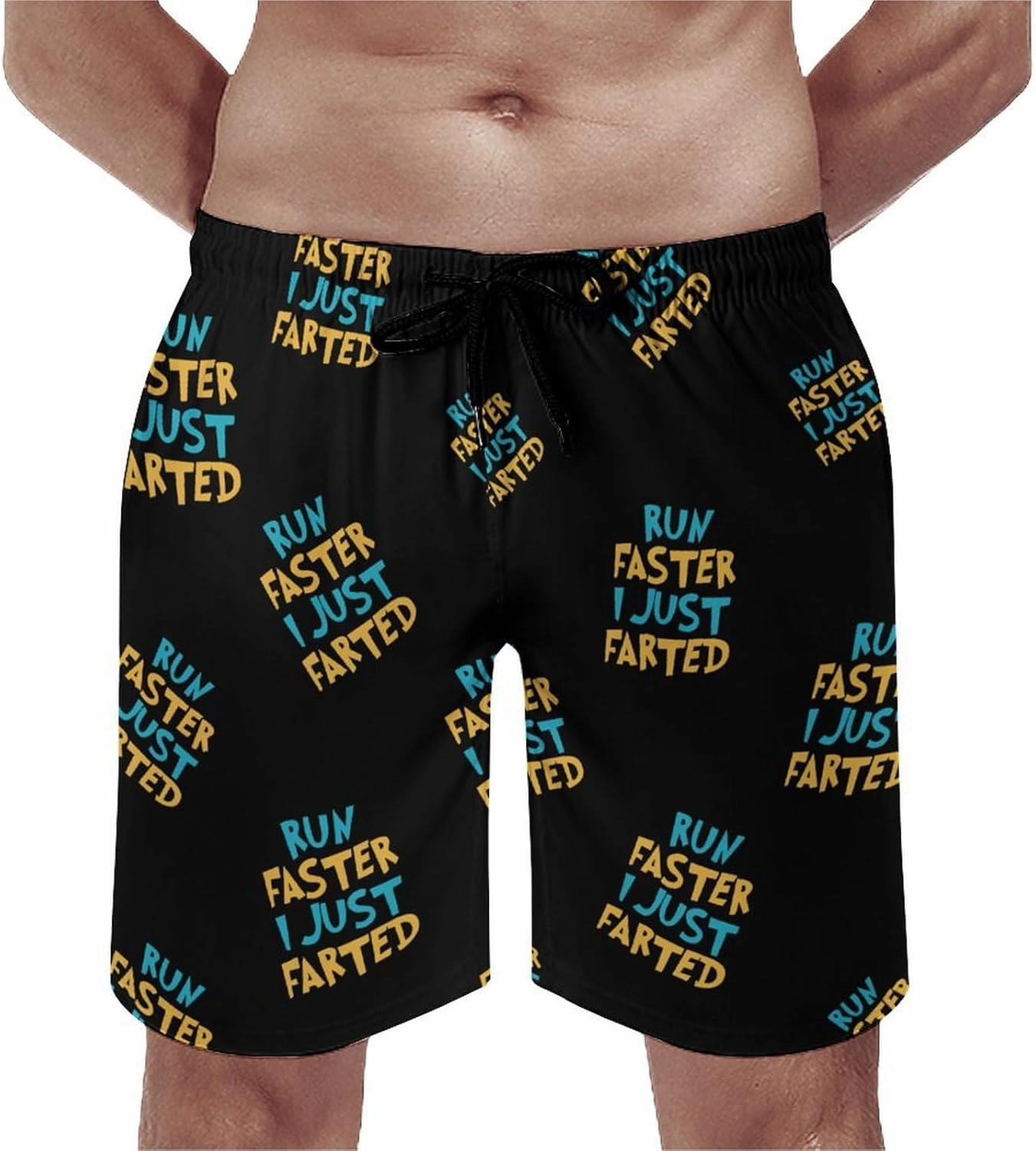 Yepp I Just Farted Mens Swim Trunks Quick Dry Beach Swimming Board Shorts with Pockets