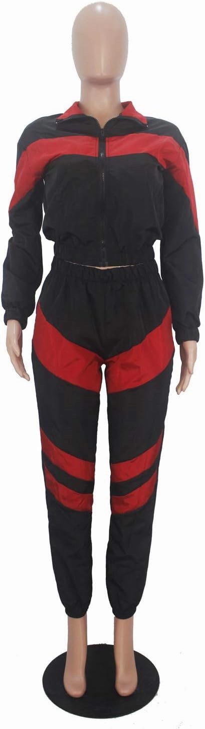 Yeshire Women's Sexy Strapless Color Block Loose Fit Casual Jumpsuits Windbreaker Rompers Long Pants with Pockets