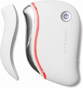 YOUTHLAB ProSculpt Gua Sha – Heated Facial Massage Tool with Soothing Vibration for Skincare, Relaxation & Facial Contouring (White)