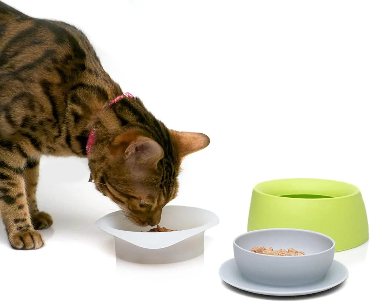 Yummy Travel Bowls – BPA-Free Silicone, 3-in-1 Travel Bowl Set for Dogs and Cats (Small, Very Berry)