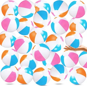 Zhanmai 100 Pack Inflatable Beach Balls 5 Inch Summer Beach Ball Pool Party Toy for Kids and Adults Blow Up for Party Favor Daily Game Toys Birthday Decorations (Cute Color)